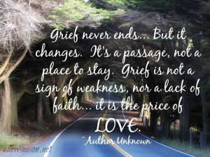Grief is a sign of Love