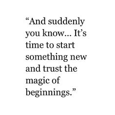 D - Start something new
